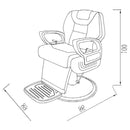 POLTRONA DA BARBIERE RECLINABILE DA TAGLIO CAPELLI IDAHO MELCAP