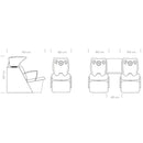 LAVATESTA PER PARRUCCHIERE POLTRONA IN PELLE LAVABO VASCA BASCULANTE IN CERAMICA PER SALONE CAPELLI SAGE