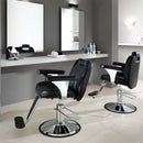 POLTRONA DA BARBIERE PARRUCCHIERE BASE ROTONDA PISTONE A GAS PEDALE Hair Siviglia