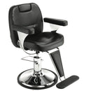 POLTRONA DA BARBIERE PARRUCCHIERE BASE ROTONDA PISTONE A GAS PEDALE Hair Siviglia
