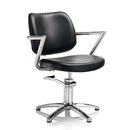 SEDIA POLTRONA DA BARBIERE PARRUCCHIERE PEDALE PISTONE A GAS HAIR ALPHA