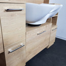 POSTAZIONE DOPPIA DA BARBIERE BARBER SHOP PARRUCCHIERE CON LAVABO LAVELLO IN LEGNO MADE IN ITALY ITALIANA PERSONALIZZABILE