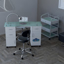 TAVOLO ricostruzione unghie MANICURE MOLECOLARE PROFESSIONALE AI CARBONI ATTIVI PER CENTRO ESTETICO ESTETISTA KEOPALIA KE134810