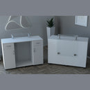 BANCO CASSA RECEPTION LEGNO E VETRO PER CENTRO ESTETICO ESTETISTE CENTRO BENESSERE SPA LEGNO BIANCO E VETRO MARLYN KEOPALIA KE133070