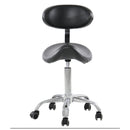 Sgabello con schienale a sella per estetista parrucchiere pedicure manicure cavallo