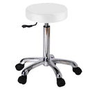 Sgabello sedia manicure per estetista con ruote altezza regolabile bianco centro estetico