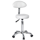 SGABELLO ESTETISTA CON SCHIENALE MANICURE CENTRO ESTETICO WEELKO 1023AB2 FAST+