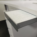 TAVOLO MANICURE CON ASPIRATORE A CASSETTO PROFESSIONALE , CON CASSETTIERE PER CENTRO ESTETICO ESTETISTA 8 CASSETTI RUOTE KEOPALIA PRO71