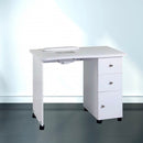 Tavolo manicure con aspiratore per estetista centro estetico in legno