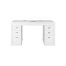 Tavolo manicure con aspiratore filtro tondo per estetista in legno laccato bianco cassettiera Regin Keopalia Ke131040