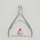 TRONCHESINO PER PELLI DA 7 MM ACCIAIO INOX PER MANICURE E PEDICURE DUE MOLLE NON SI ARRUGGINISCE KEOPALIA